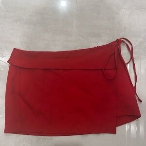 Red mini skirt size XS
